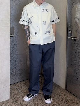 「CONVERSE SKATEBOARDING（コンバーススケートボーディング）のアイテム」を使った、koushiroさん（メンズ・176cm）の春コーディネート