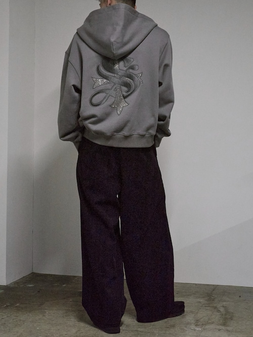 セール】SUPPLIER/サプライヤー Cross Zip Hoodie V2 ラインストーン