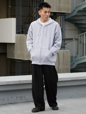 「フルジップパーカー」｜koushiroさん（メンズ・176cm）の冬コーディネート