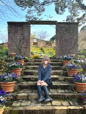 「niko and...（ニコアンド）のアイテム」を使った、ひなた‎𖤐 ̖́-‬さん（レディース・155cm）の春コーディネート