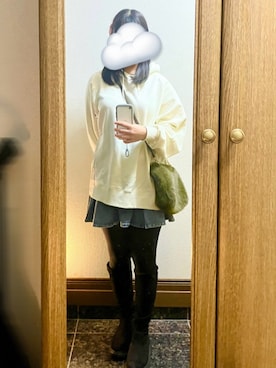 「アイテム（スカート）」を使った、hinata☁さん（レディース・155cm・10代）の冬コーディネート