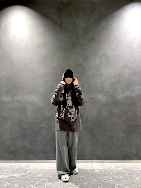 「crocs（クロックス）のアイテム」を使った、るいさん（メンズ・174cm）の冬コーディネート