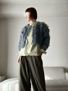 「GEVACO（ゲバコ）のアイテム」を使った、k i n u . さん（レディース・164cm）の冬コーディネート