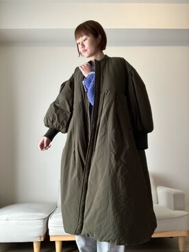 「GEVACO（ゲバコ）のアイテム」を使った、k i n u . さん（レディース・164cm）の冬コーディネート