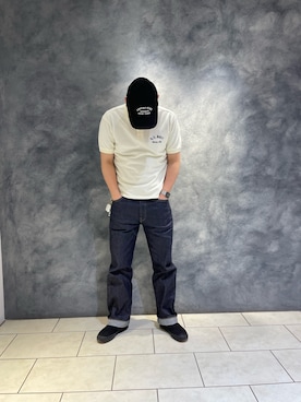 「AVIREX（アヴィレックス）のアイテム（キャップ）」を使った、S3INOさん（メンズ・177cm）の春コーディネート