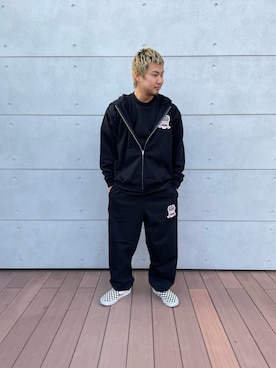 「AVIREX（アヴィレックス）のアイテム」を使った、S3INOさん（メンズ・177cm）の夏コーディネート