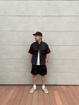 「AVIREX（アヴィレックス）のアイテム」を使った、S3INOさん（メンズ・177cm）の夏コーディネート