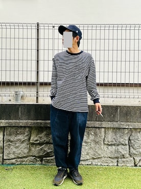 「アイテム（キャップ）」を使った、gulzouさん（メンズ・163cm）の冬コーディネート