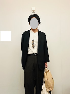 「JOURNAL STANDARD（ジャーナルスタンダード）のアイテム（トップス）」を使った、gulzouさん（メンズ・163cm）の春コーディネート