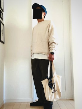 「アイテム（帽子）」を使った、gulzouさん（メンズ・163cm）の冬コーディネート