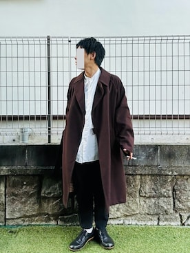 「アイテム（パンプス）」を使った、gulzouさん（メンズ・163cm）の冬コーディネート