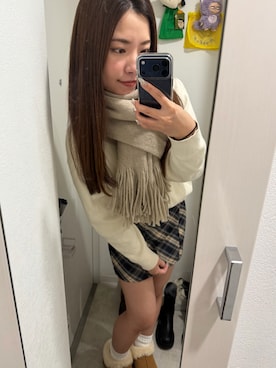 「アイテム（ソックス/靴下）」を使った、YUIさん（レディース・160cm・20代）の冬コーディネート