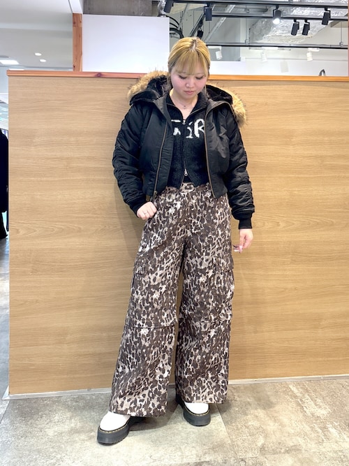 Jersey Girl Plus D 創立20周年記念モデル LOGO JACQUARD ZIP UP SHAGGY KNIT TOP（ニット/セーター）｜X-girl