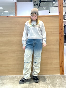 「アイテム（ニットキャップ/ビーニー）」を使った、あまねさん（レディース・160cm・20代）の秋コーディネート