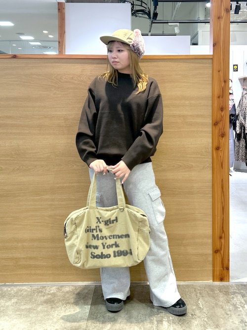 HAZY LOGO 2WAY BIG TOTE BAG（トートバッグ）｜X-girl（エックス