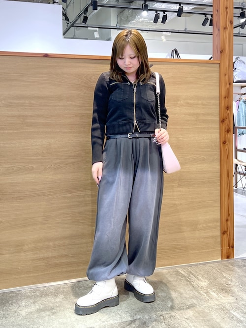 FADED RIBBED SLEEVE JACKET（ブルゾン）｜X-girl（エックスガール）の