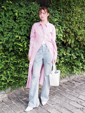 「アイテム（シャツワンピース）」を使った、Lepus Faë officialさん（レディース・158cm）の秋コーディネート