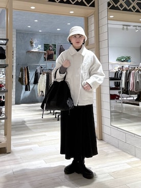 Hanokoさん（レディース・169cm）の冬コーディネート