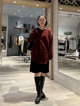 Hanokoさん（レディース・169cm）の冬コーディネート