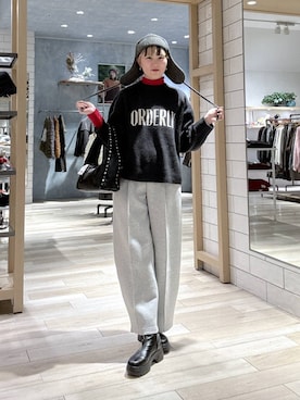 Hanokoさん（レディース・169cm）の冬コーディネート