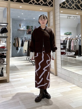 Hanokoさん（レディース・169cm）の冬コーディネート