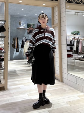 「アイテム（ママ＆ベビー）」を使った、Hanokoさん（レディース・169cm）の冬コーディネート