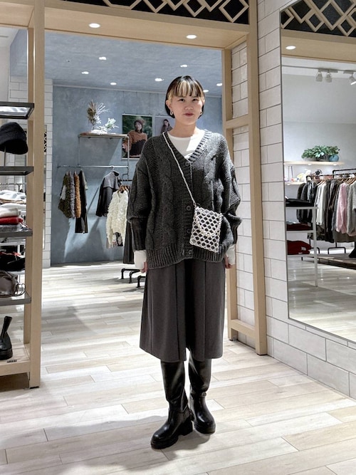 希少 美品 ENFOLD 上質 ウール ラウンドヘム カットソー グレー 希少