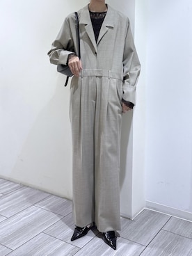 「アイテム（オールインワン・サロペット）」を使った、makiさん（レディース・170cm・30代）の冬コーディネート