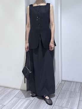 「EMOELLE（エモエレ）のアイテム」を使った、makiさん（レディース・170cm）の夏コーディネート