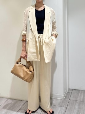 「アイテム（ジャケット/アウター）」を使った、makiさん（レディース・170cm・30代）の夏コーディネート