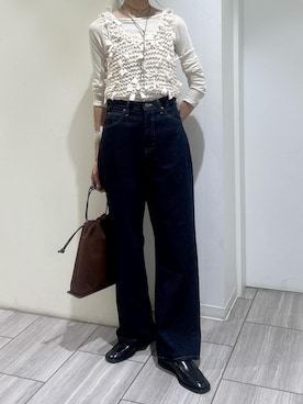 「アイテム（ベスト）」を使った、makiさん（レディース・170cm・30代）の夏コーディネート