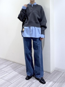 「EMOELLE（エモエレ）のアイテム」を使った、makiさん（レディース・170cm）の秋コーディネート