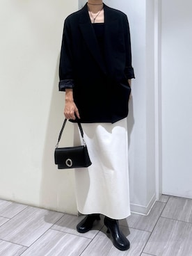 「アイテム（ブーツ）」を使った、makiさん（レディース・170cm・30代）の秋コーディネート