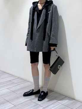「アイテム（テーラードジャケット）」を使った、makiさん（レディース・170cm・30代）の秋コーディネート