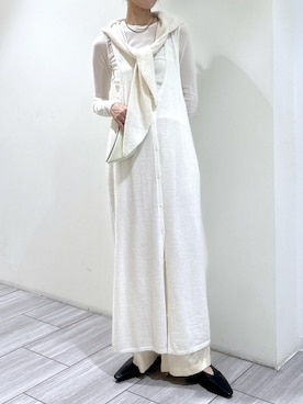 「アイテム（ワンピース/ドレス）」を使った、makiさん（レディース・170cm）の秋コーディネート