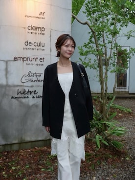「SNIDEL（スナイデル）のアイテム（ジャケット/アウター）」を使った、aoi189さん（レディース・163cm）の夏コーディネート
