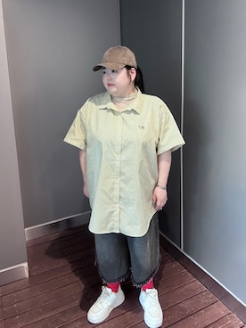 「アイテム（帽子）」を使った、ほしちゃんさん（レディース・158cm）の夏コーディネート