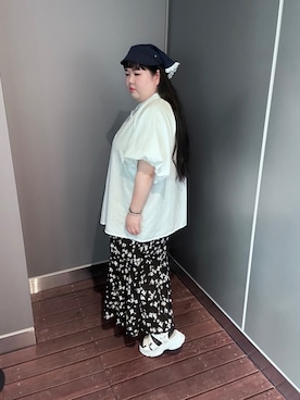 「カオリノモリ」｜ほしちゃんさん（レディース・158cm）の夏コーディネート