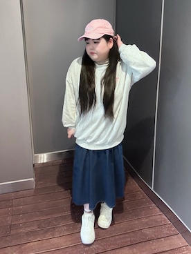 「アイテム（キャップ）」を使った、ほしちゃんさん（レディース・158cm）の秋コーディネート