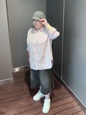 「OVERRIDE（オーバーライド）のアイテム」を使った、ほしちゃんさん（レディース・158cm）の秋コーディネート