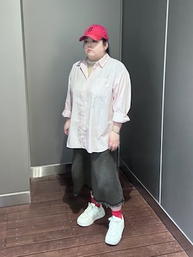 「アイテム（帽子）」を使った、ほしちゃんさん（レディース・158cm）の秋コーディネート