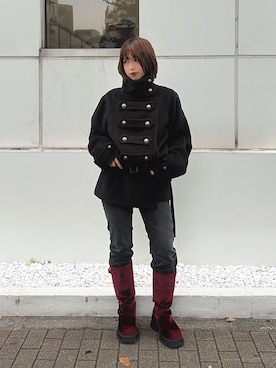 「jouetie（ジュエティ）のアイテム（その他パンツ）」を使った、Nunさん（レディース・156cm）の秋コーディネート