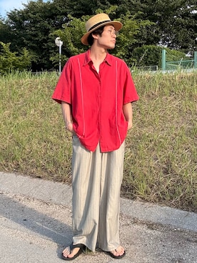 「JINS（ジンズ）のアイテム」を使った、shinyaさん（メンズ・175cm）の夏コーディネート