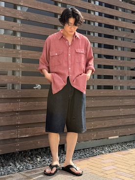 「DAISO（DAISO）のアイテム」を使った、shinyaさん（メンズ・175cm）の夏コーディネート