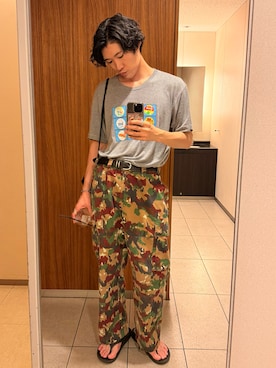 「軍パン」｜shinyaさん（メンズ・175cm）の夏コーディネート