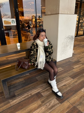 「HTH（エイチティーエイチ）のアイテム」を使った、darinn152さん（レディース・152cm）の冬コーディネート