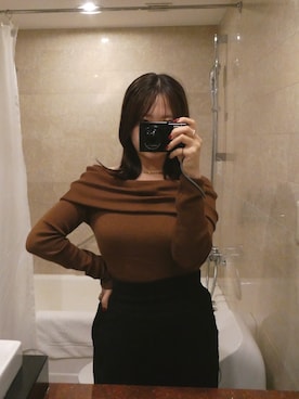 「アイテム（PC・スマホグッズ/家電）」を使った、hinano さん（レディース・154cm）の冬コーディネート