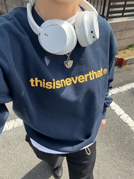 「thisisneverthat（ディスイズネバーザット）のアイテム」を使った、fuyuchanさん（レディース・163cm）の春コーディネート
