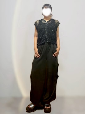 「NIKE（ナイキ）のアイテム（サンダル）」を使った、めめさん（レディース・166cm）の夏コーディネート