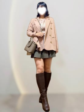 「Darich（ダーリッチ）のアイテム」を使った、めめさん（レディース・165cm）の冬コーディネート